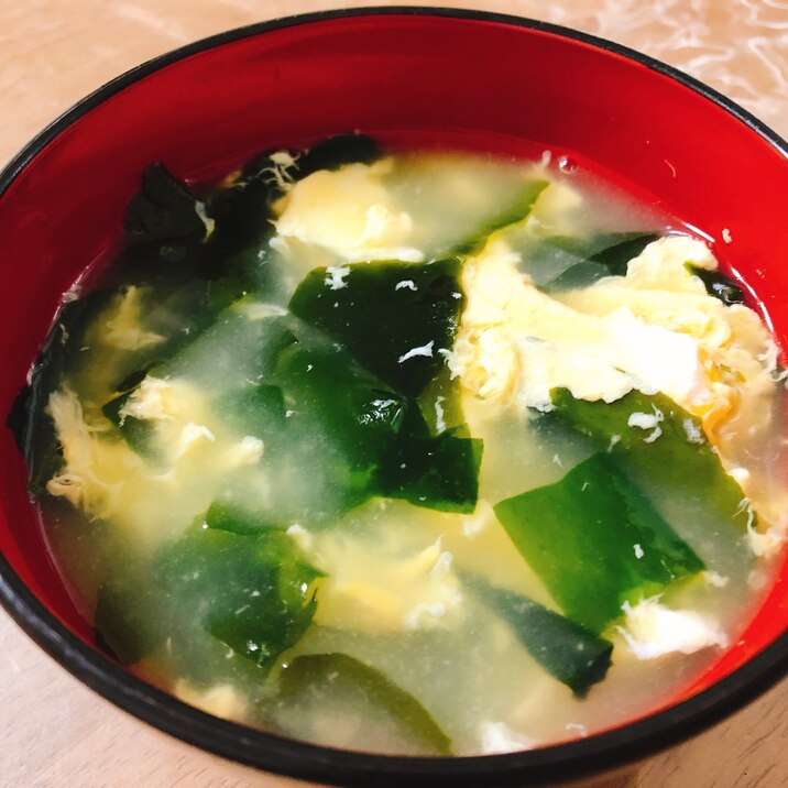 わかめとたまごの中華スープ